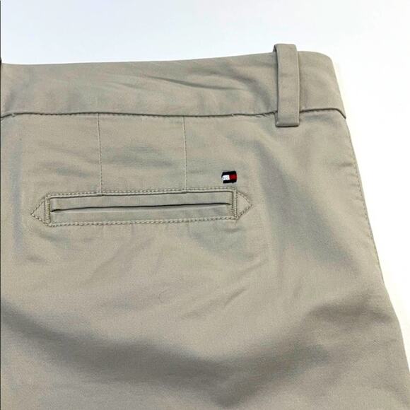 TOMMY HILFIGER Womens 6 Khaki Cotton Shorts - Picture 4 of 4